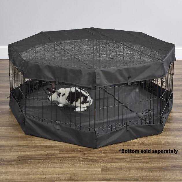 MidWest Homes for Pets Octagon Exercise Pen Fabric Mesh Top - Healthber
