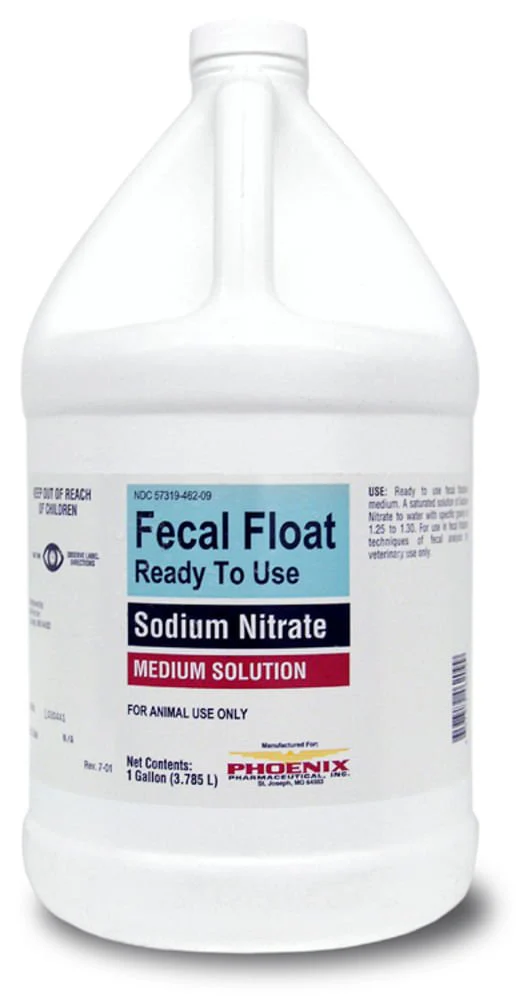 Phoenix Fecal Float, Ready To Use, Sodium Nitrate, 1 Gallon - Healthber
