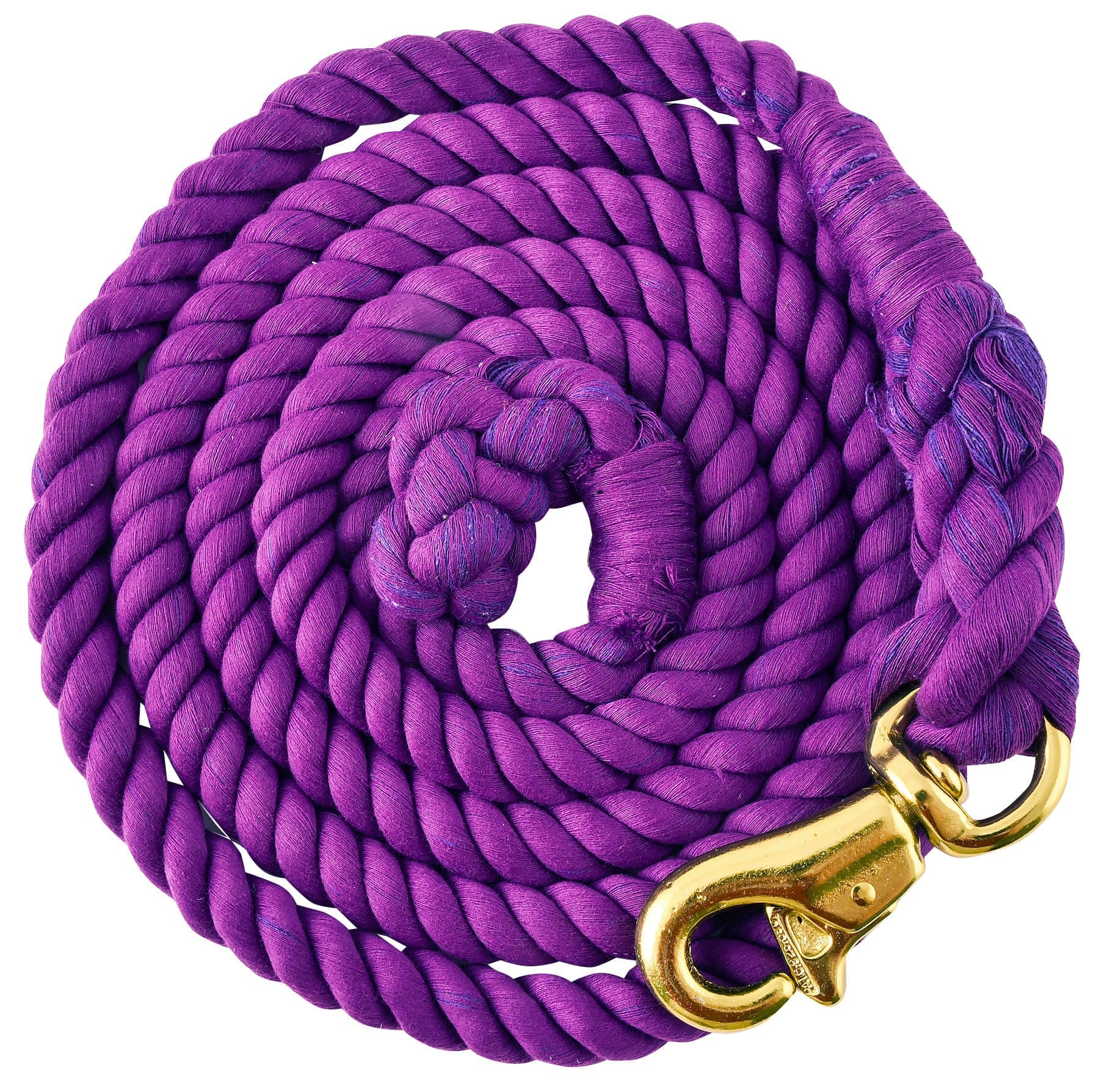 Tough1 Braided Cotton Horse Lead Rope w/ Trigger Bull Snap, 8.5' - Healthber