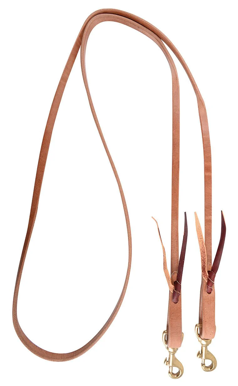 Martin Saddlery Walt Woodard Roping Rein 1/2-inch Thick Tied Snap Ends - Healthber
