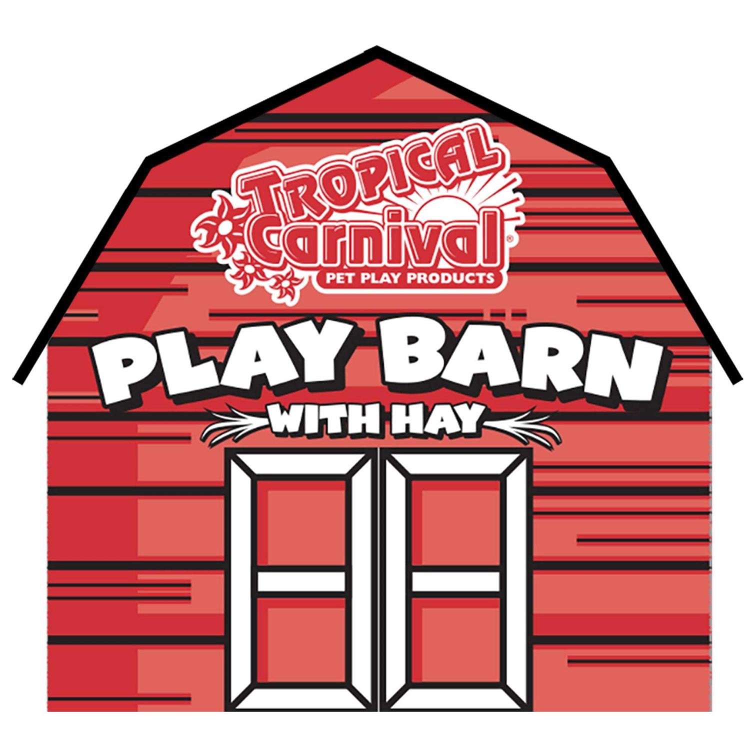 Brown’s Tropical Carnival Play Barn with Timothy Hay - Healthber