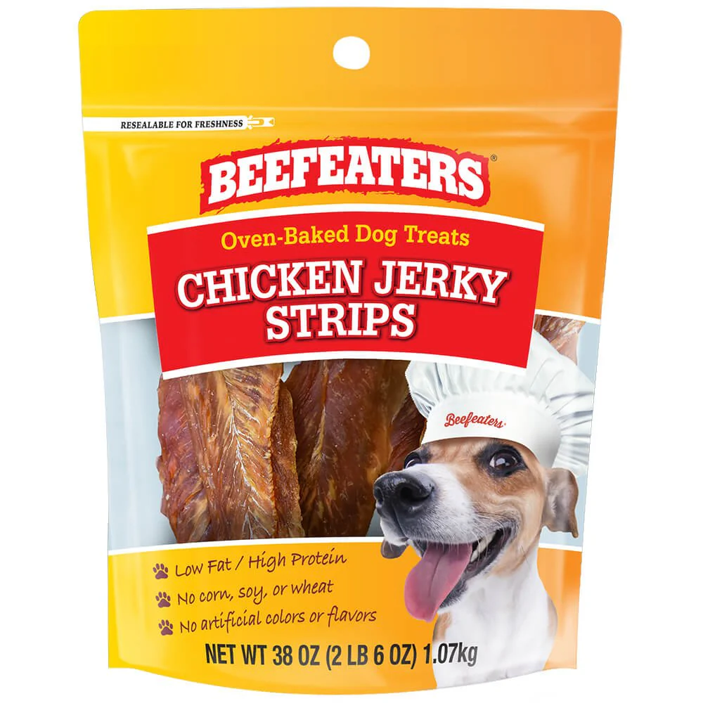 Beefeaters Chicken Jerky Strips - Healthber