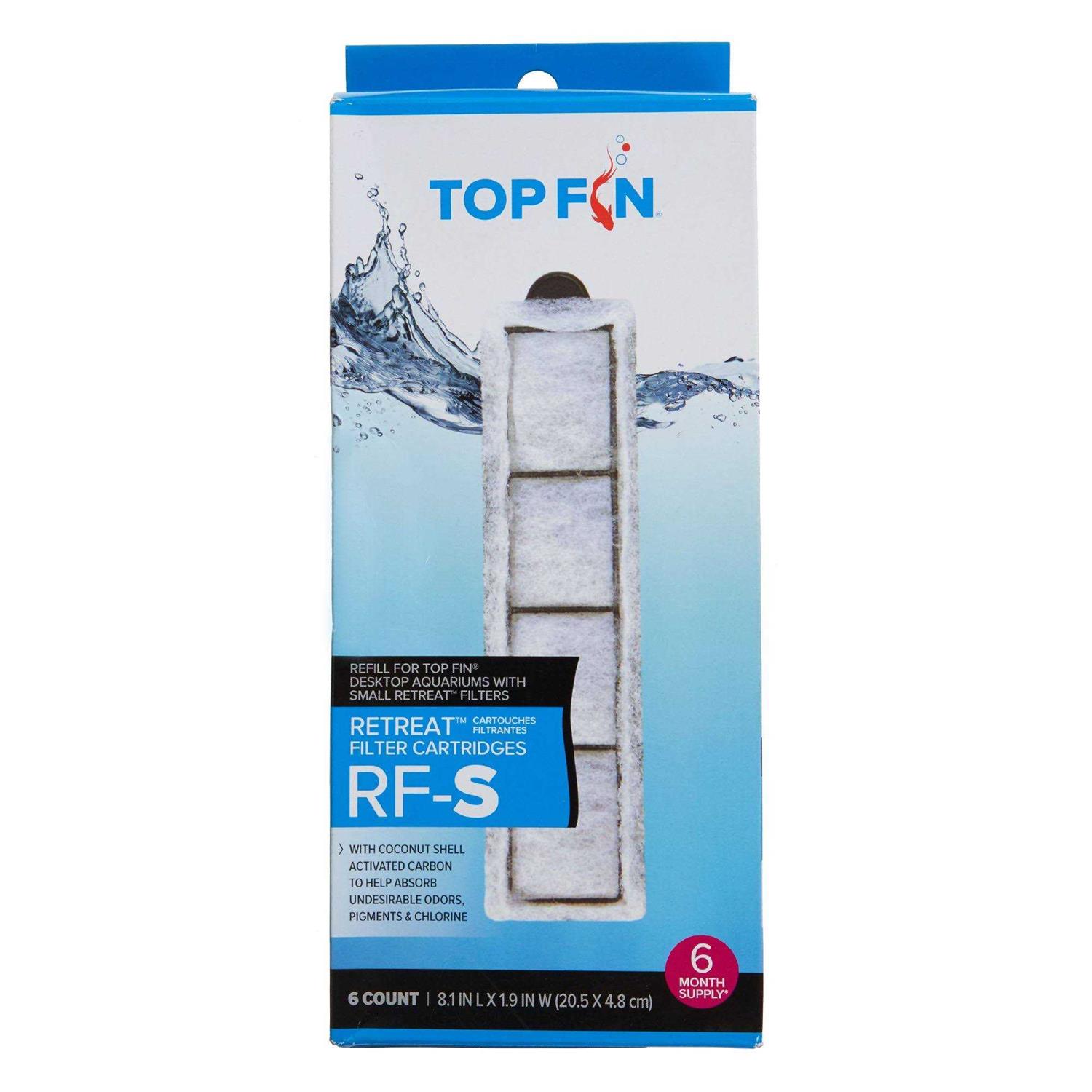 Top Fin Retreat Rf-S Filter Cartridges Refill - Healthber