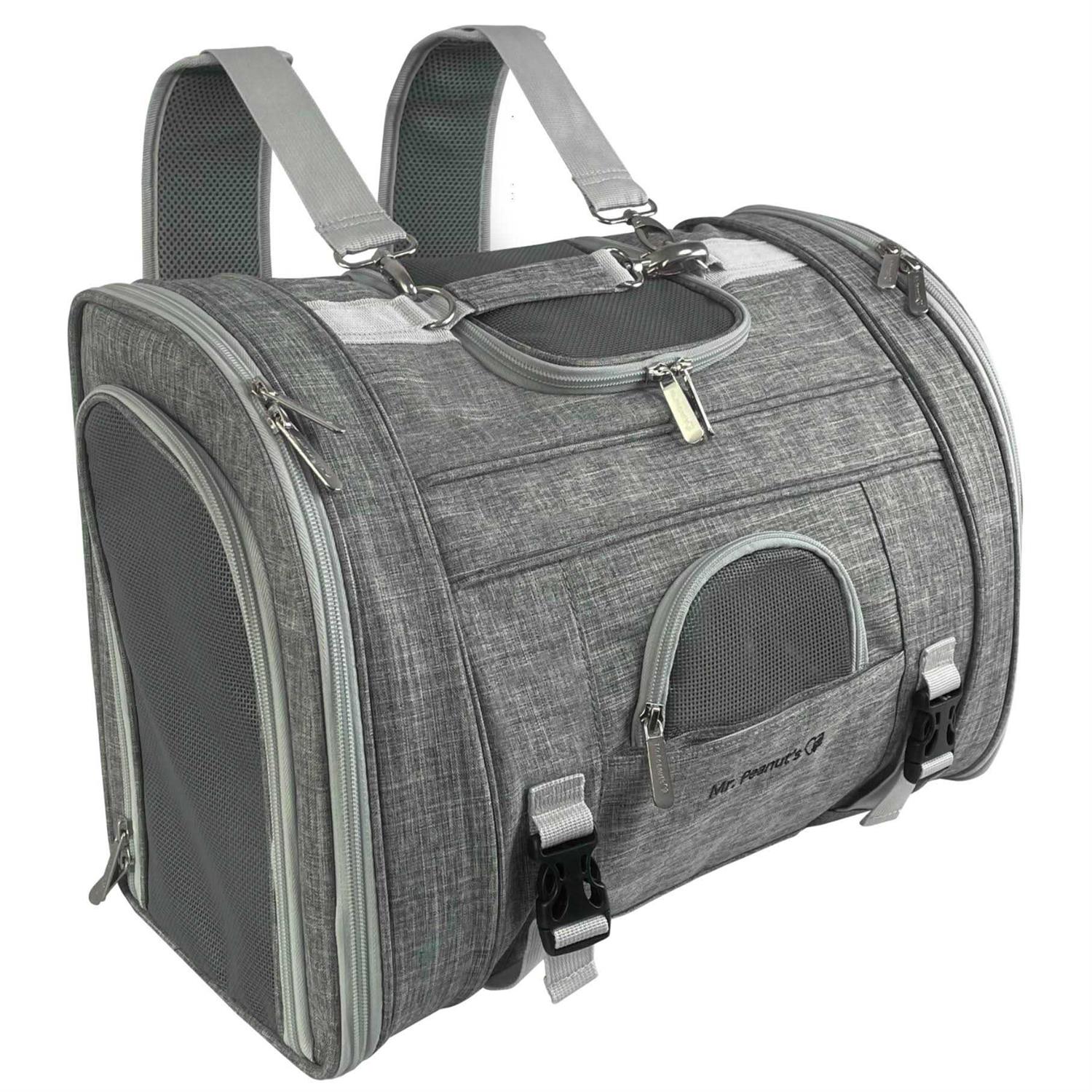 Mr. Peanut&s Monterey Series Convertible Backpack Airline Approved Pet Carrier - Healthber