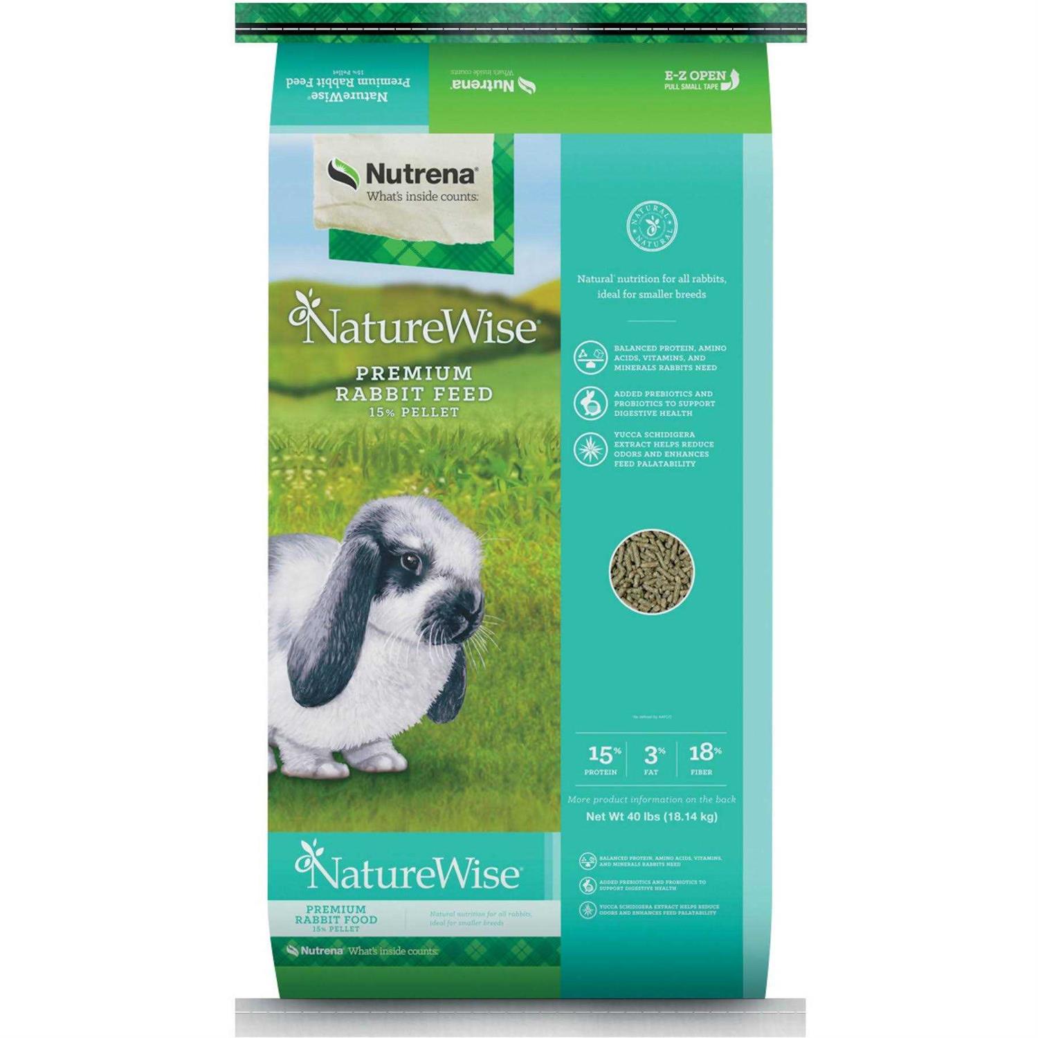 Nutrena NatureWise 15% Premium Rabbit Feed - Healthber