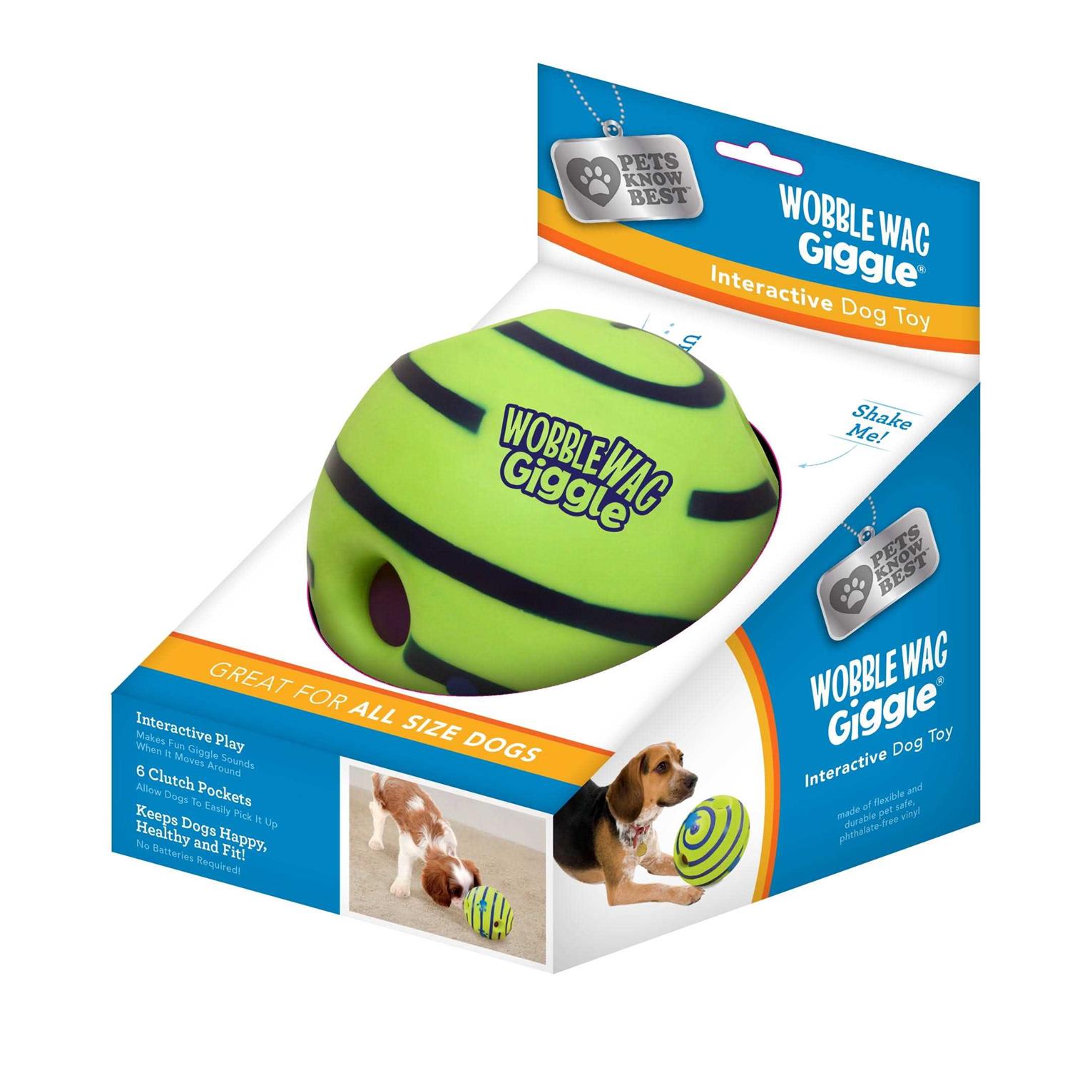 Wobble Wag Giggle Ball Dog Toy - Healthber