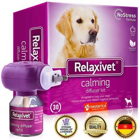 Relaxivet Calming Kit for Dogs & Puppy Diffuser, 1.5-oz bottle - Healthber
