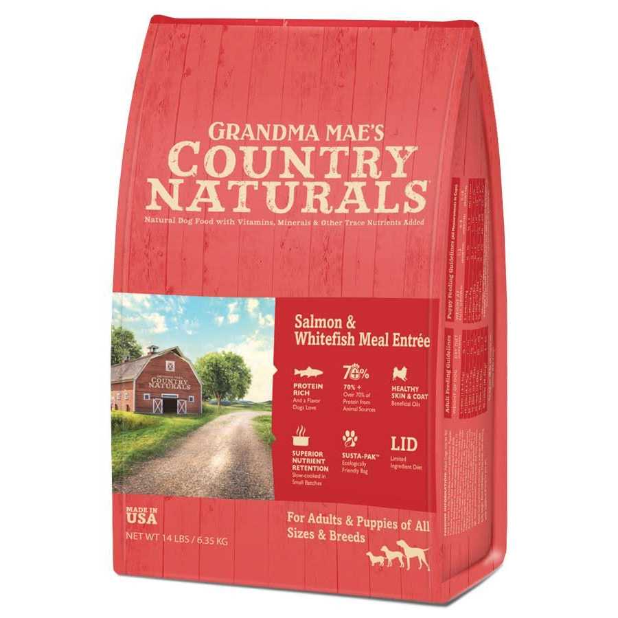 Grandma Mae’s Country Naturals Salmon & Whitefish Meal Dry Dog Food - Healthber