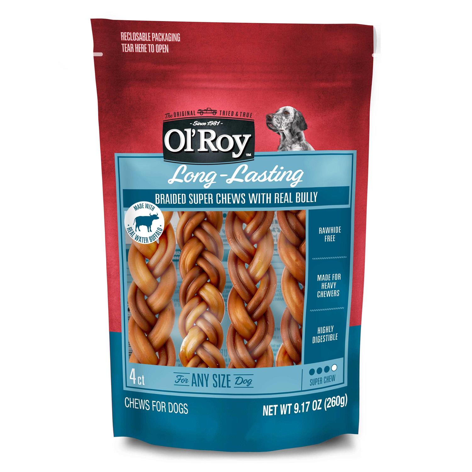 Ol’ Roy Braided Bully Stick for Dogs - Healthber