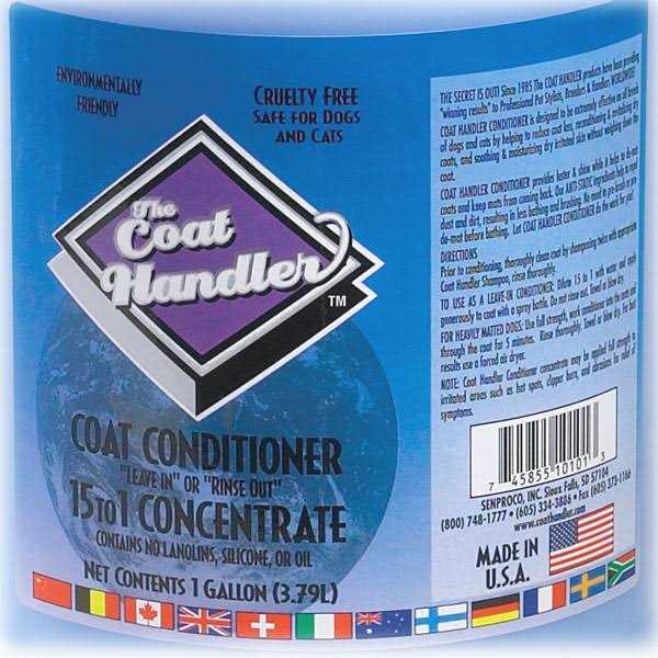 The Coat Handler All-Purpose Coat Dog Conditioner, 1 Gallon - Healthber