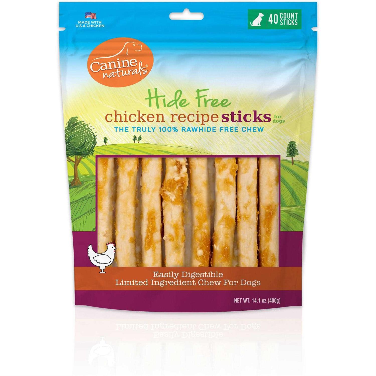Canine Naturals Hide Free Chicken Recipe Stick Dog Chew - Healthber