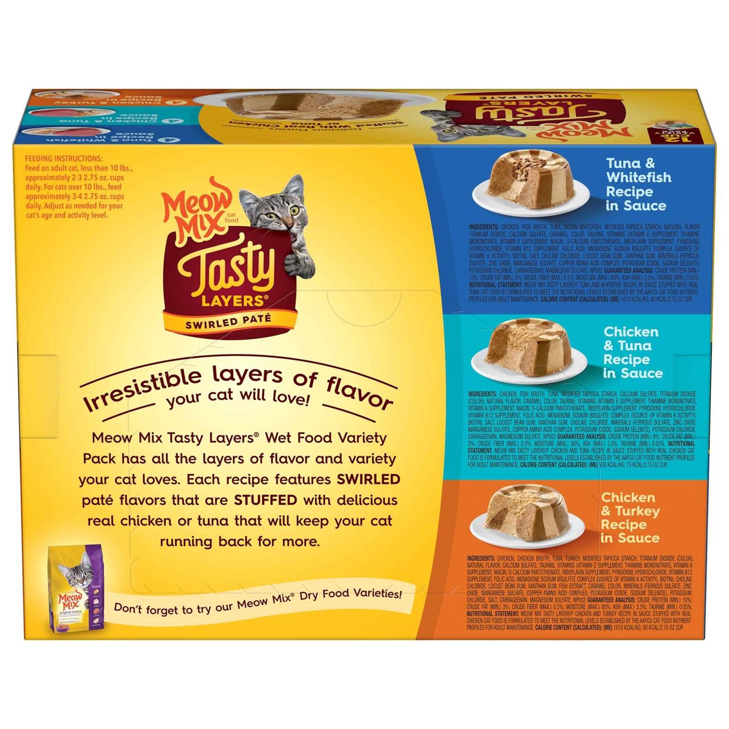 Meow Mix Tasty Layers Cat Food - Healthber