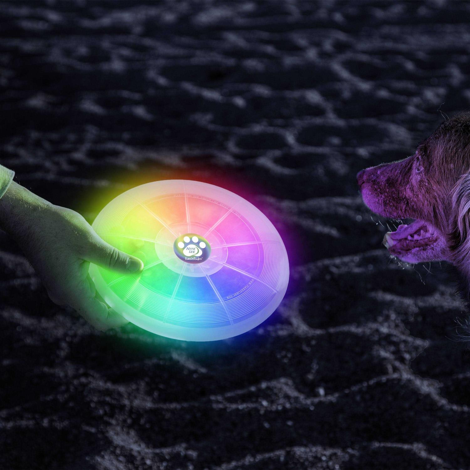 Nite Ize Flashflight Dog Discuit LED Flying Disc - Healthber