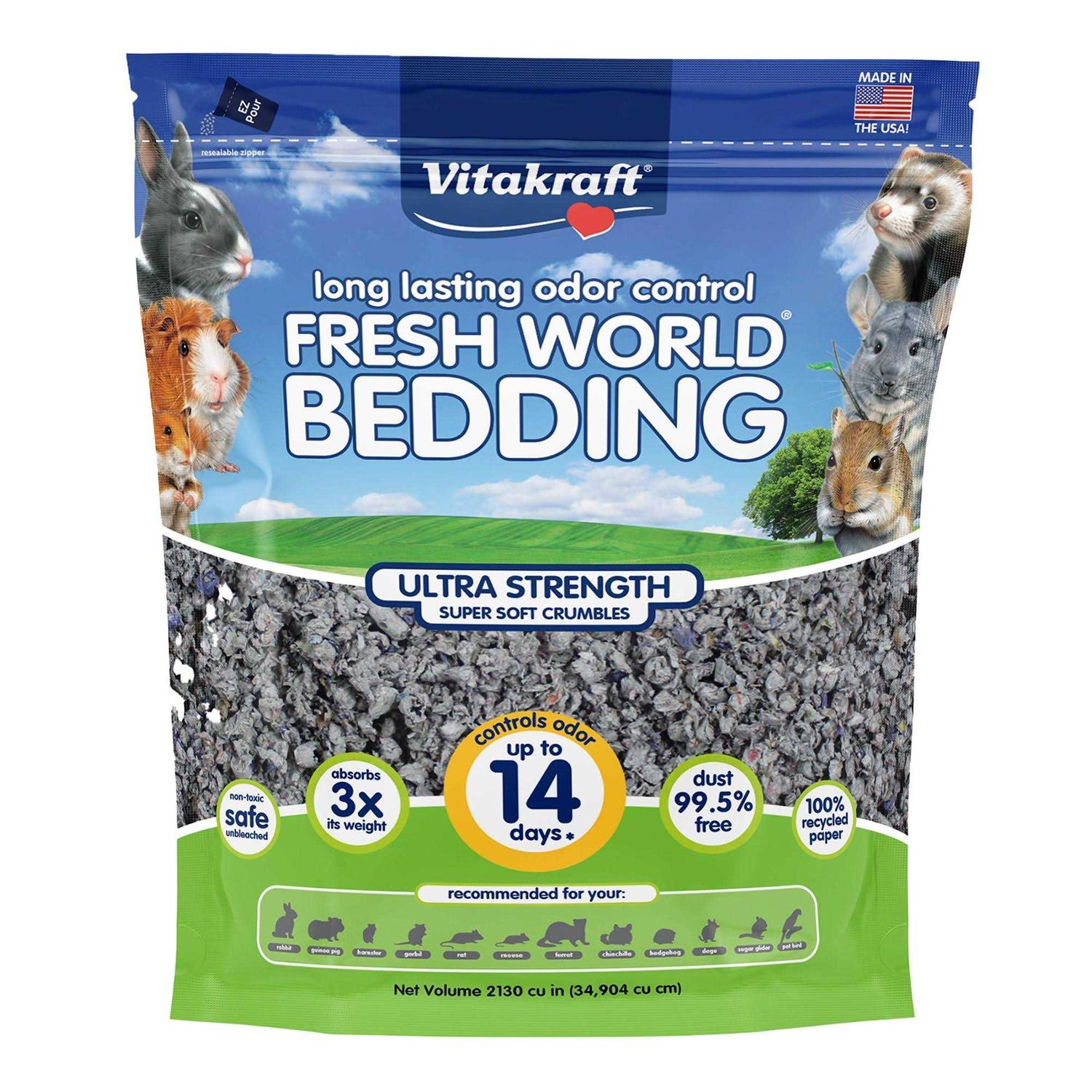Vitakraft Fresh World Bedding for Small Animals Ultra Strength - Healthber