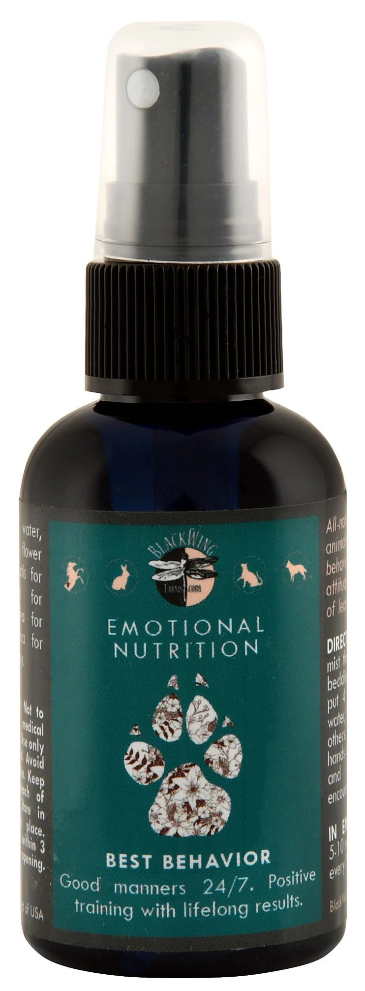 Best Behavior (Flower Essence Remedy for Dogs, Cats, & Horses), 2 oz - Healthber