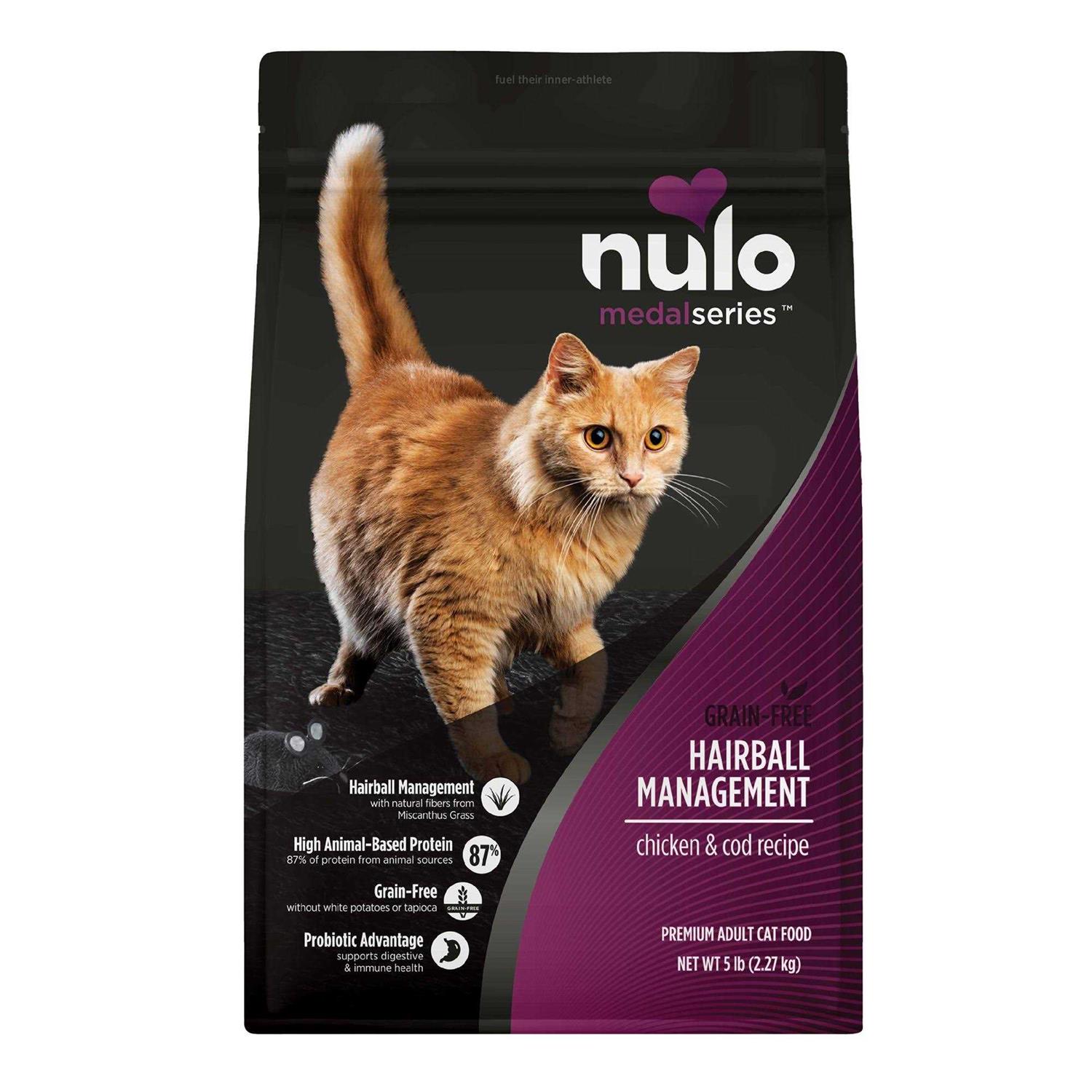 Nulo Chicken & Cod Adult MedalSeries Hairball Management Dry Cat Food - Healthber