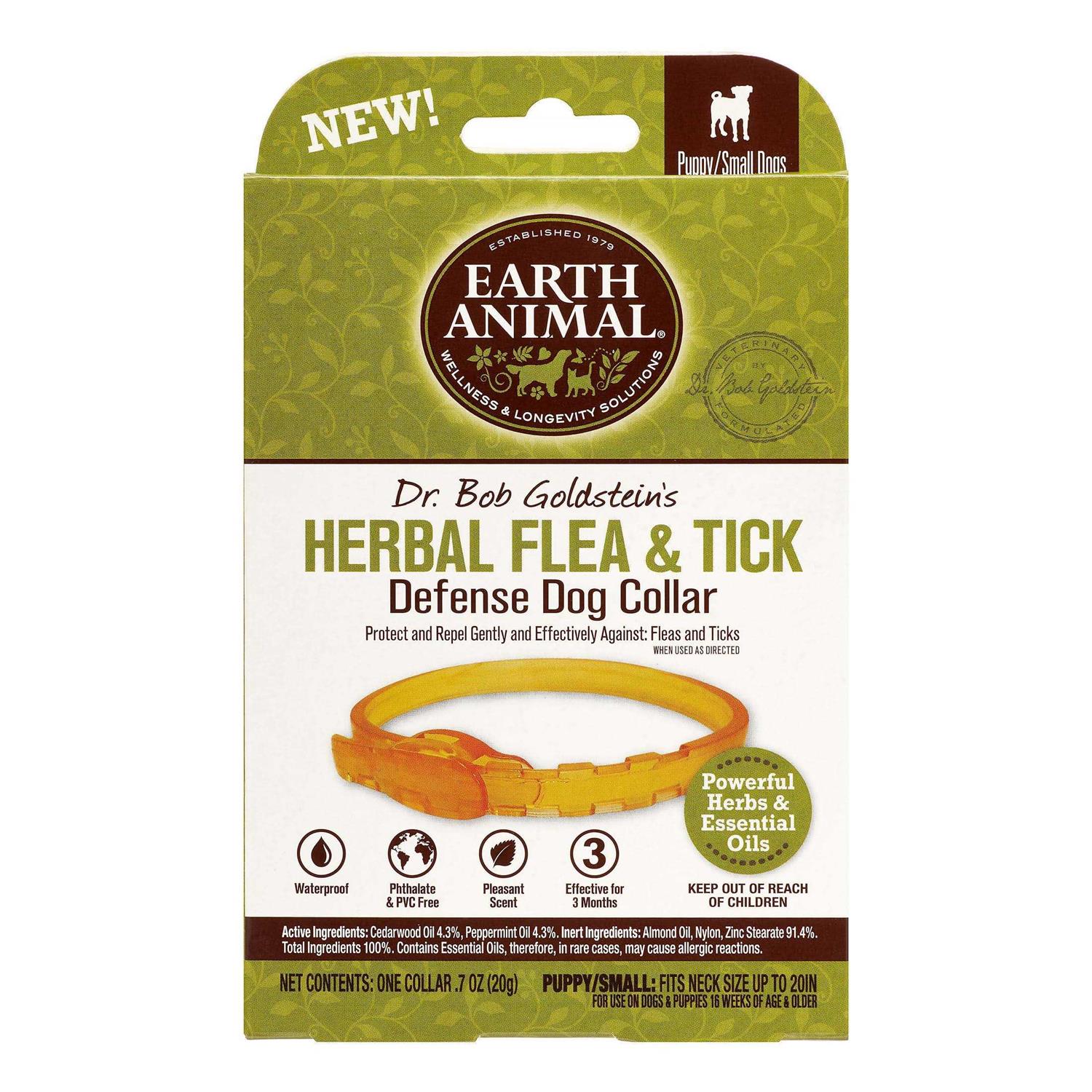 Earth Animal Herbal Flea Tick Collar for Dogs - Healthber