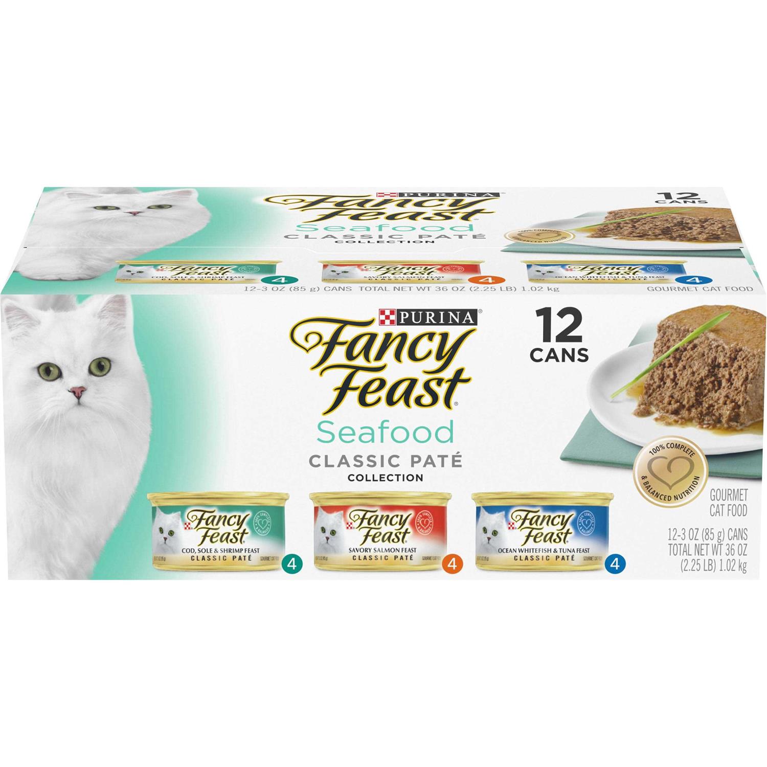Purina Fancy Feast Seafood Classic Pate Wet Cat Food - Healthber