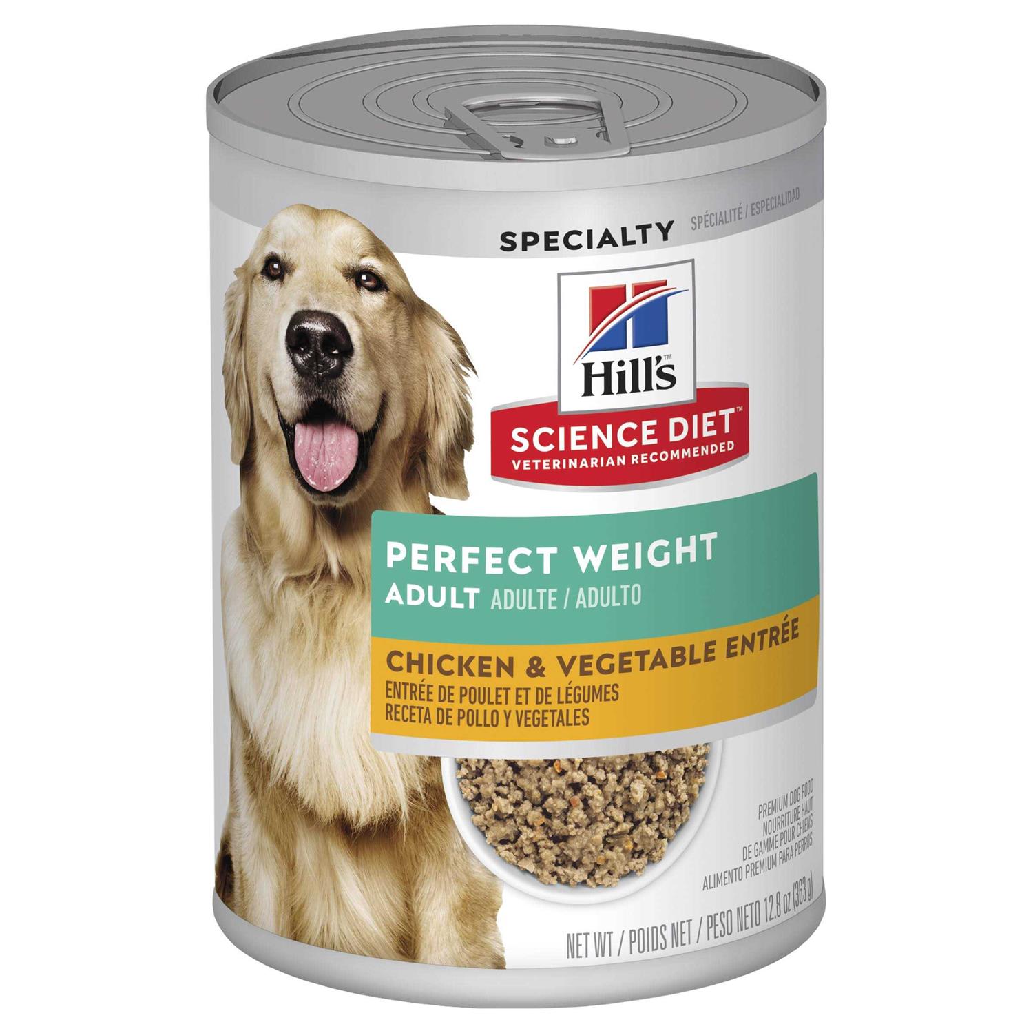 Hill’s Science Diet Adult Perfect Weight Chicken & Vegetable Entree Canned Dog Food - Healthber