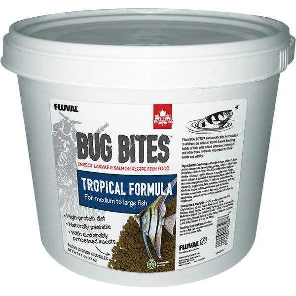 Fluval Bug Bites Cichlid Fish Food Medium Sized Fish - Healthber