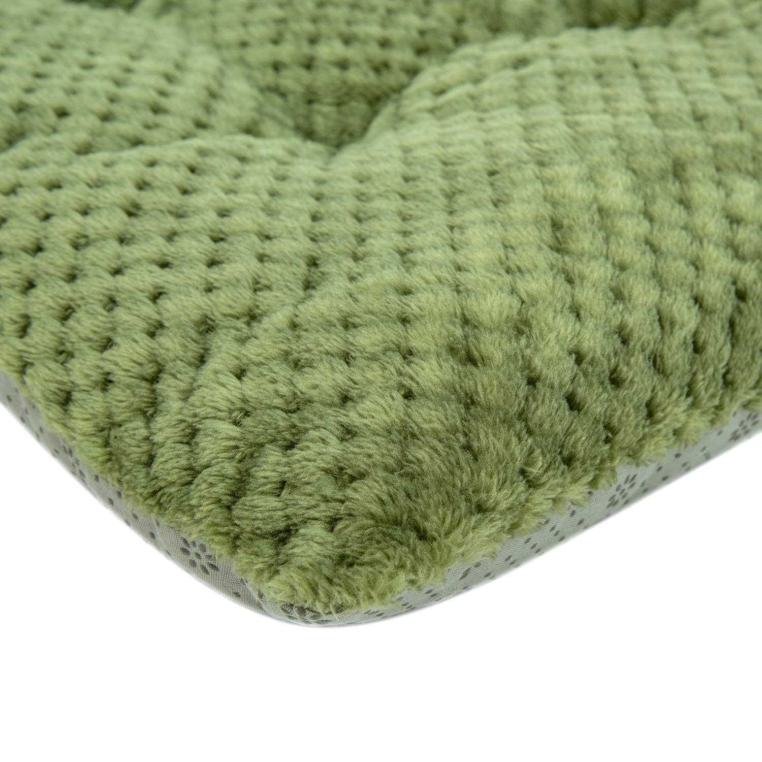 WONDER MIRACLE Fuzzy Deluxe Pet Beds, Super Plush Dog or Cat Beds Ideal for Dog Crates - Healthber