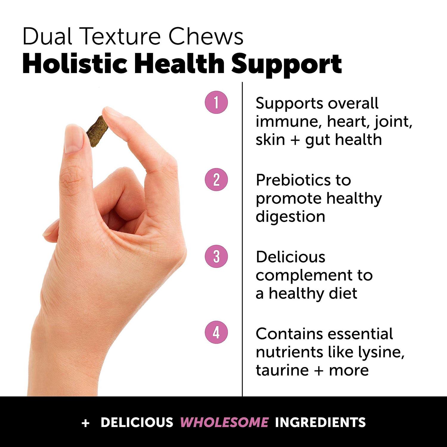 Pet Honesty Multivitamin Supplement Dual Texture Chews for Cats - Healthber