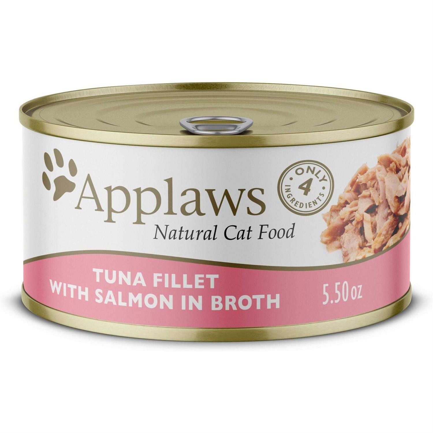 Applaws Limited Ingredient Tuna & Salmon in Broth Canned Wet Cat Food - Healthber