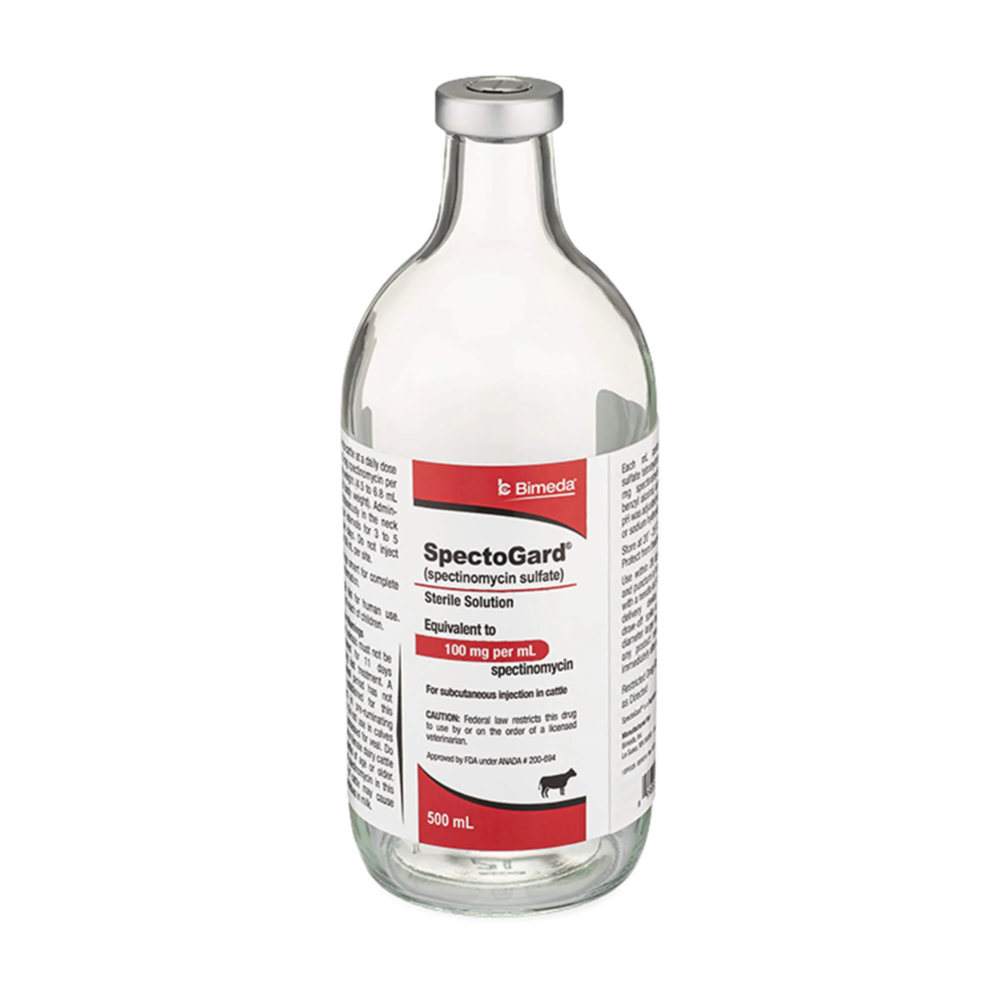 Rx SpectoGard (spectinomycin sulfate) Sterile Solution for Cattle, 500 mL - Healthber