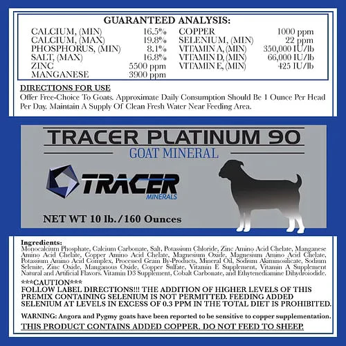 Tracer Platinum Goat 90, 10 lbs - Healthber