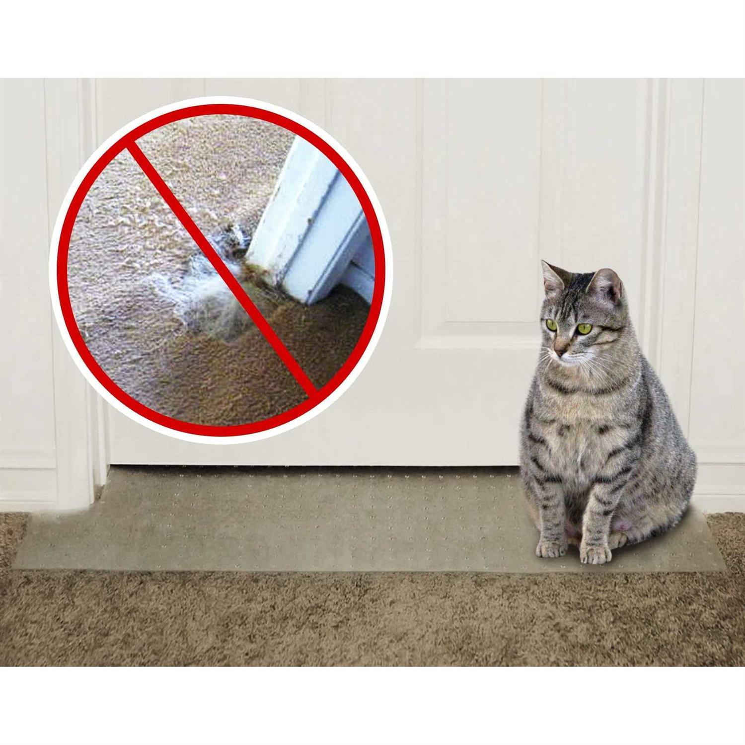 KittySmart Carpet Scratch Stopper Stop Cats from Scratching Carpet at Doorway Instantly CSS fits doors 1/2 inch - Healthber