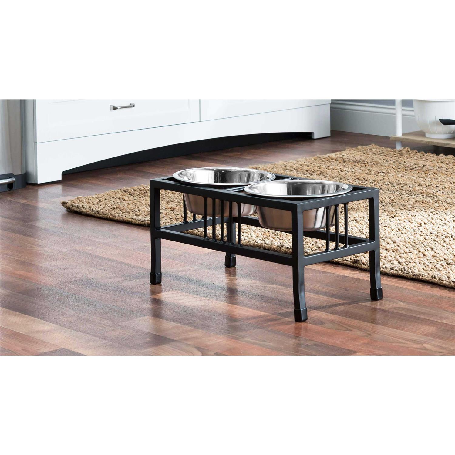 Baron Double Raised Dog Bowl - Healthber