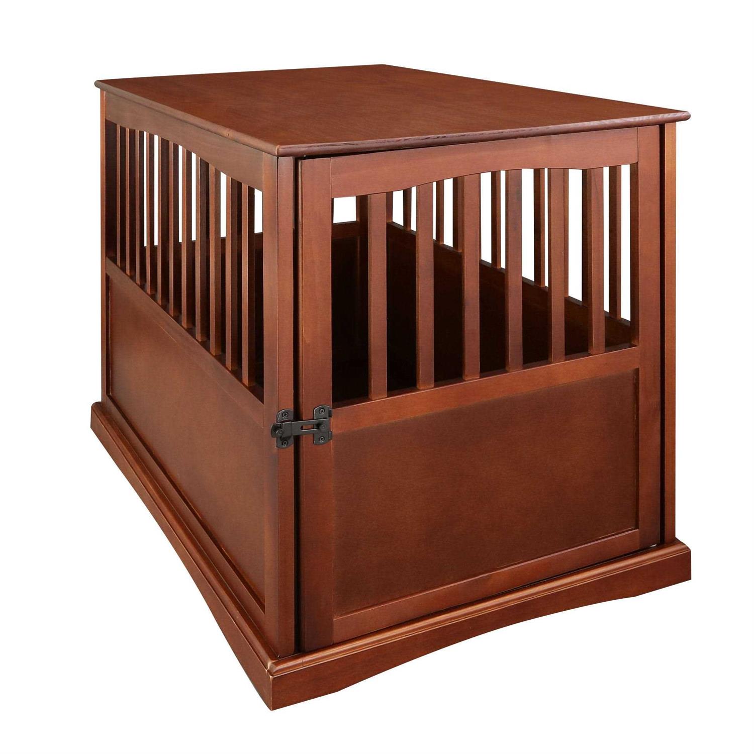 Casual Home End Table Pet Crate - Healthber