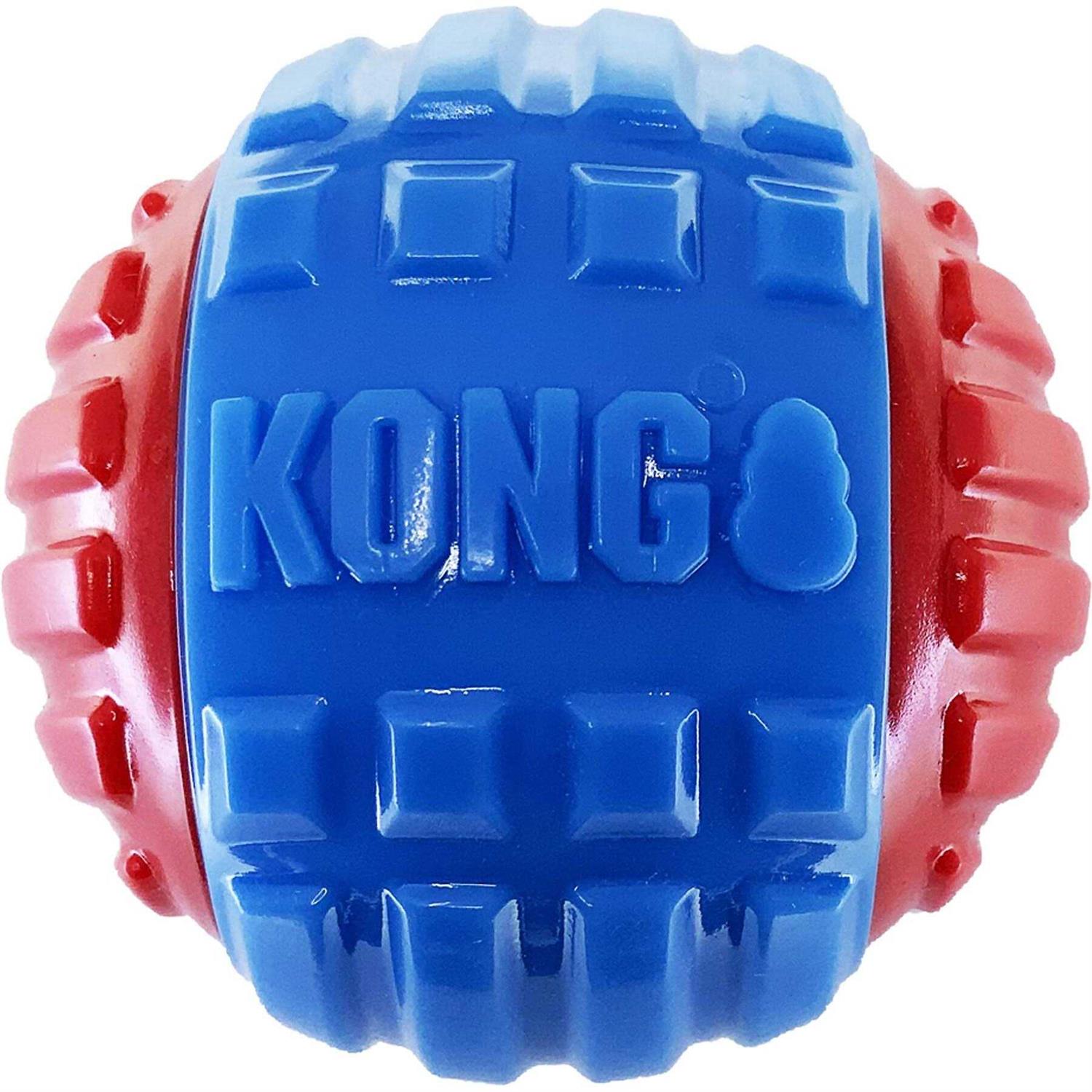 Kong CoreStrength Rattlez Ball Dog Toy - Healthber