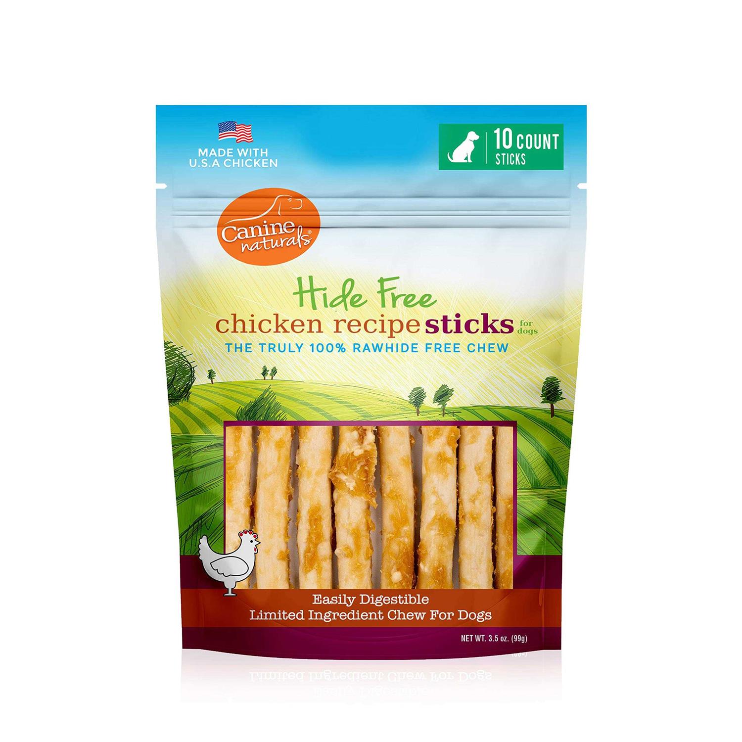 Canine Naturals Hide Free Chicken Recipe Stick Dog Chew - Healthber