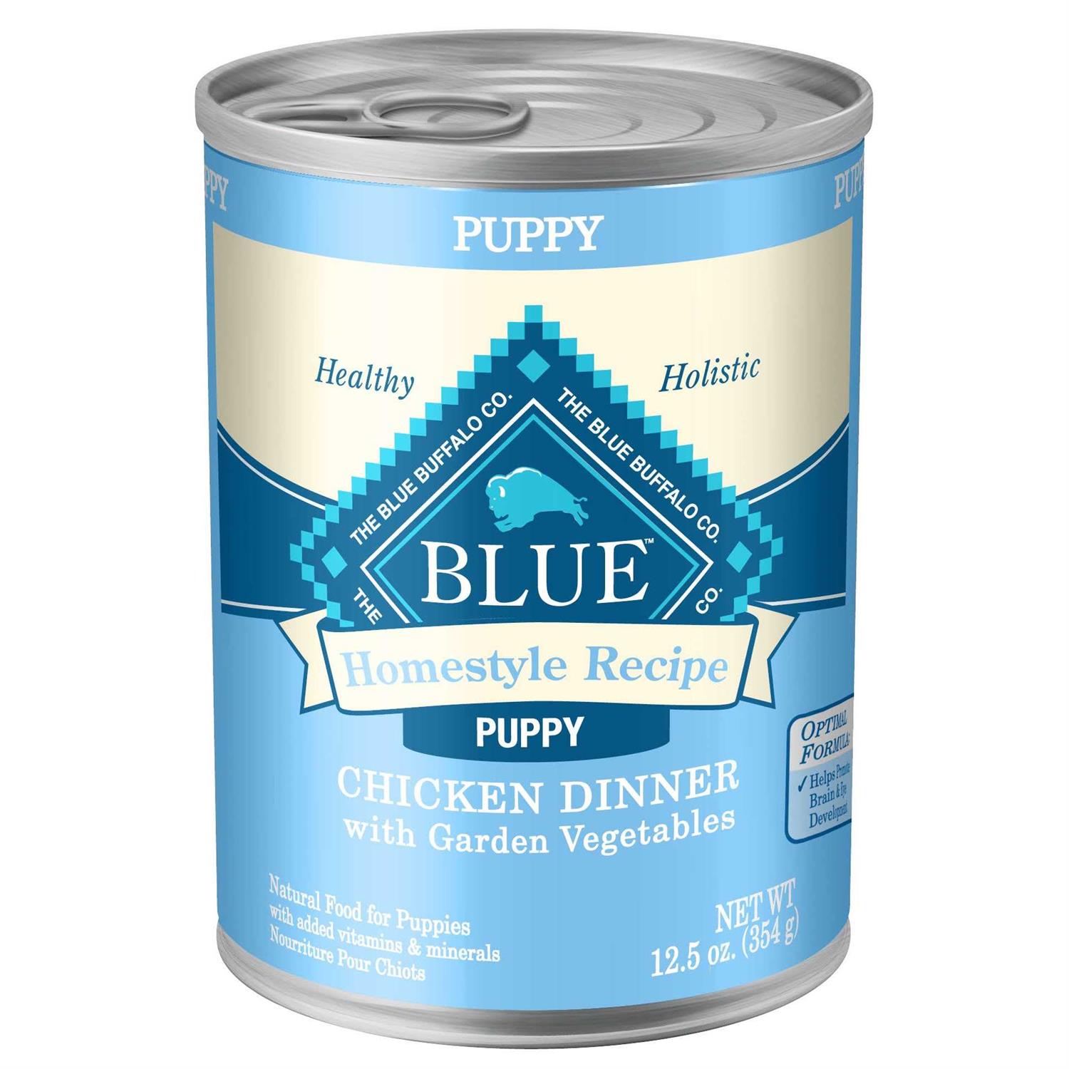 Blue Buffalo Homestyle Recipe Puppy Chicken Dinner Wet Dog Food - Healthber