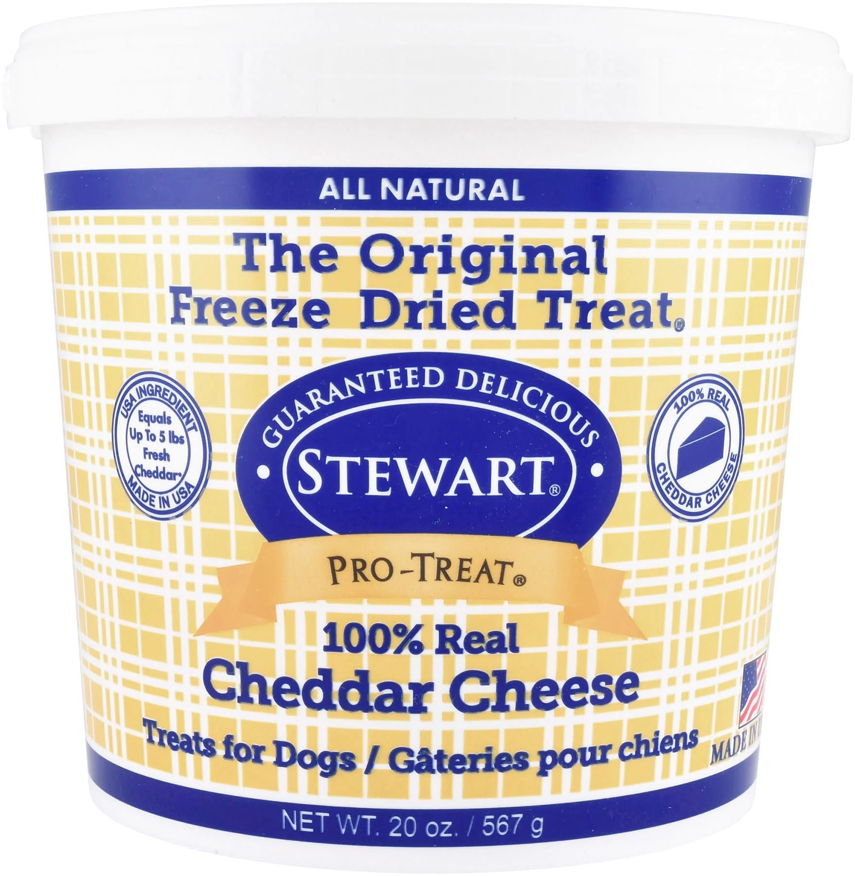 Stewart Pro-Treat Freeze-Dried Cheddar Cheese Treats for Dogs - Healthber