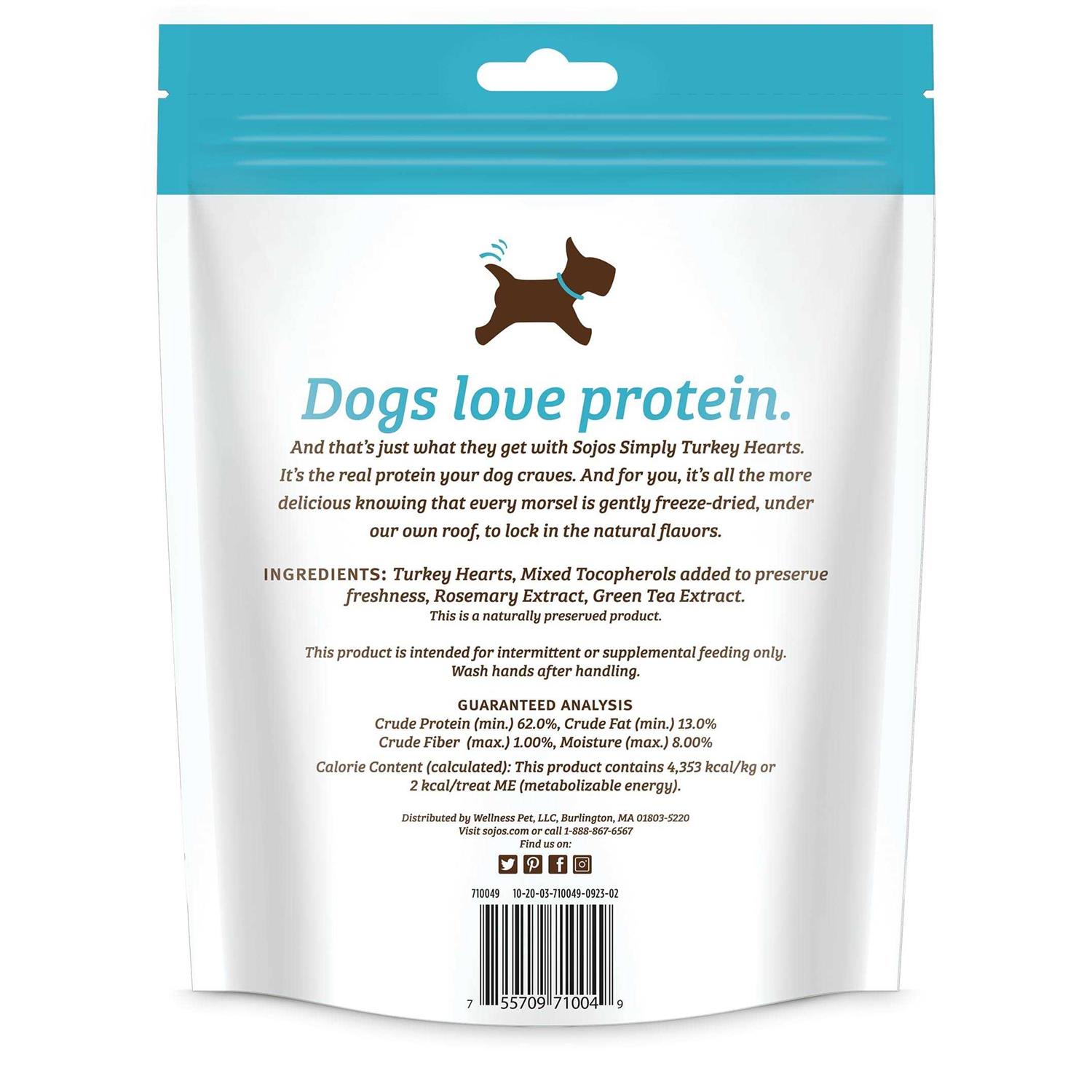 Sojos Simply Turkey Freeze Dried Dog Treats - Healthber