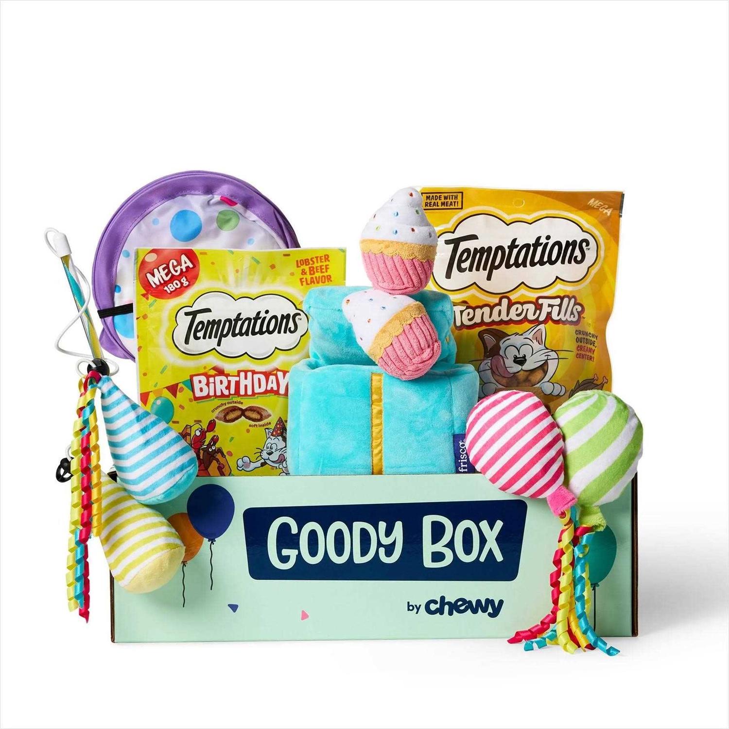 Goody Box Birthday Cat Toys - Healthber
