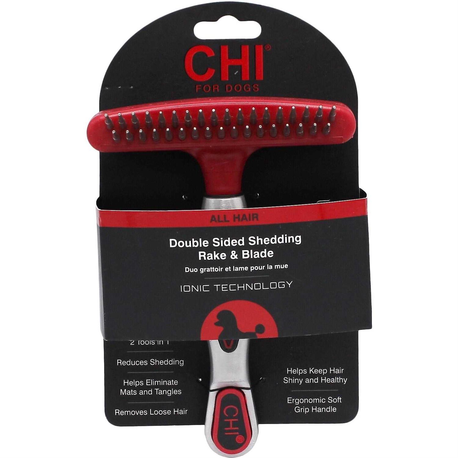 Chi Double Sided Shedding Rake and Blade Dog Tool - Healthber