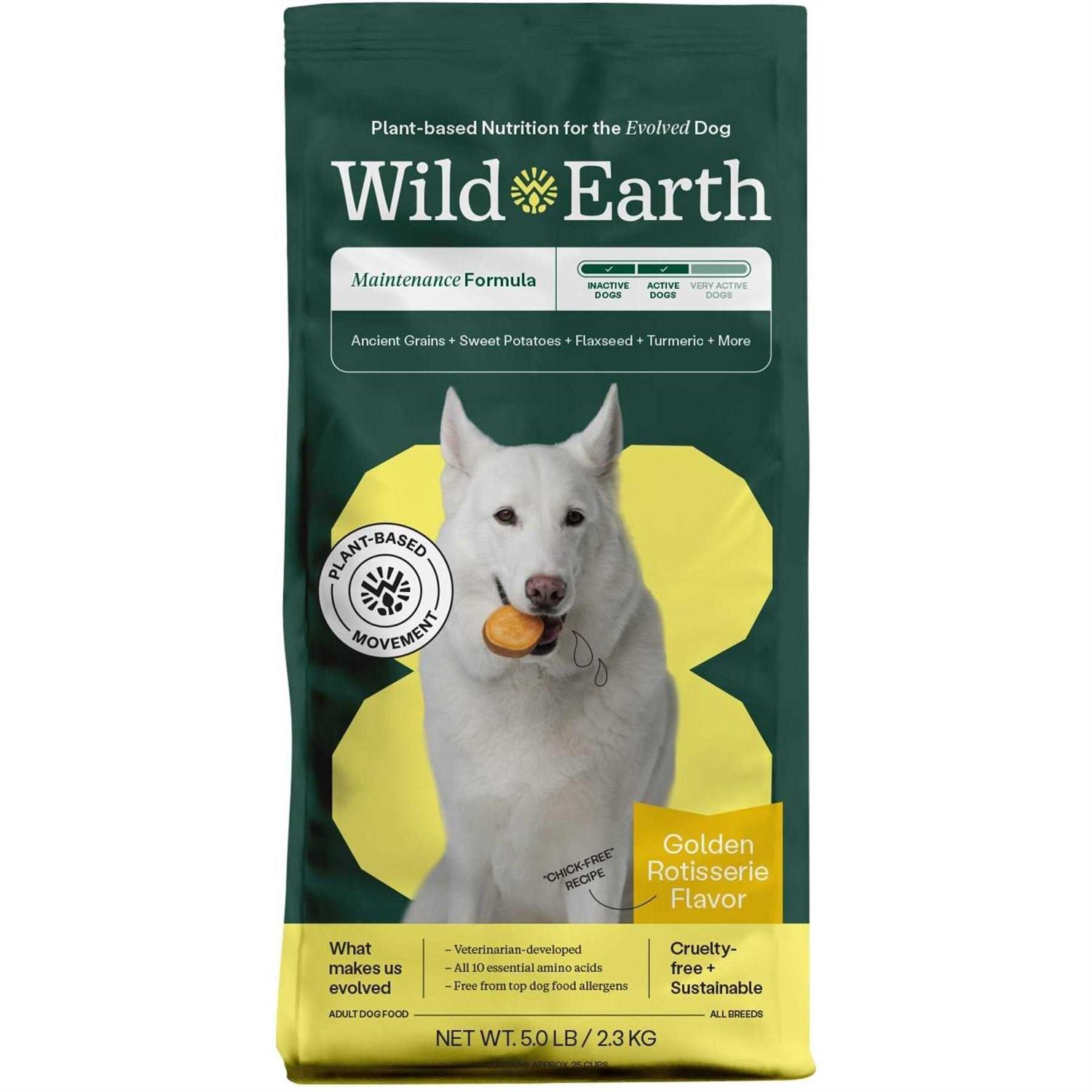 Wild Earth Golden Rotisserie Flavor Maintenance Formula Dry Dog Food - Healthber
