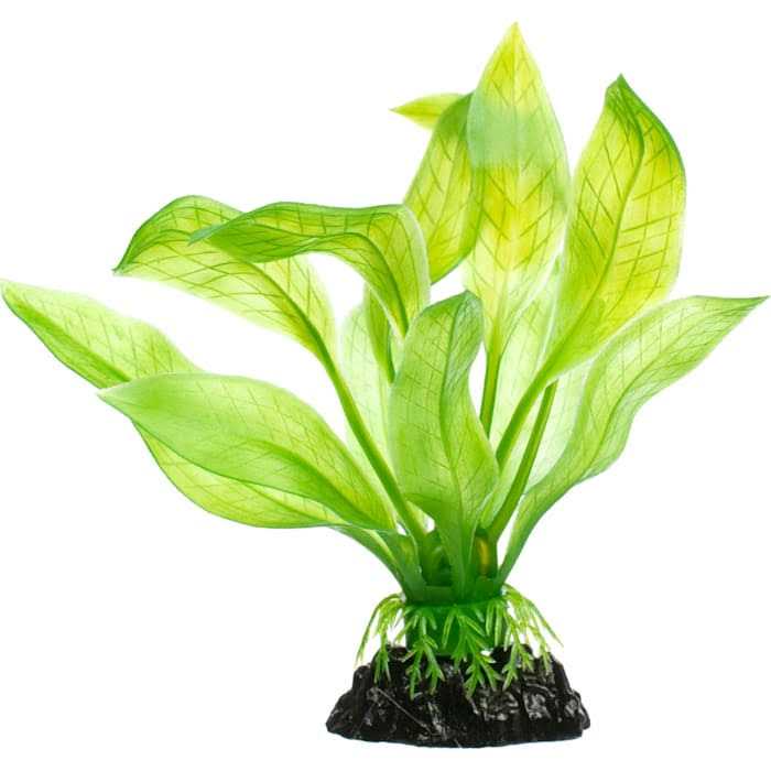 Imagitarium Amazon Sword Green Foreground Plastic Aquarium Plant - Healthber