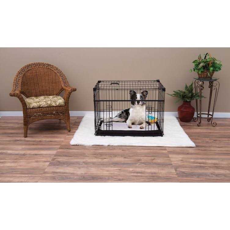 Lucky Dog Sliding Double Door Dog Crate - Healthber