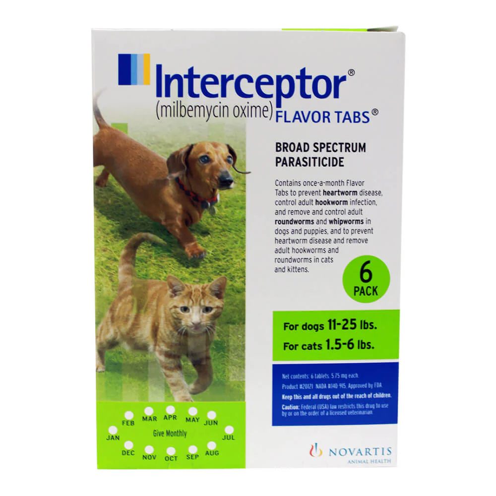 Rx Interceptor Tablets for Dogs & Cats - Healthber