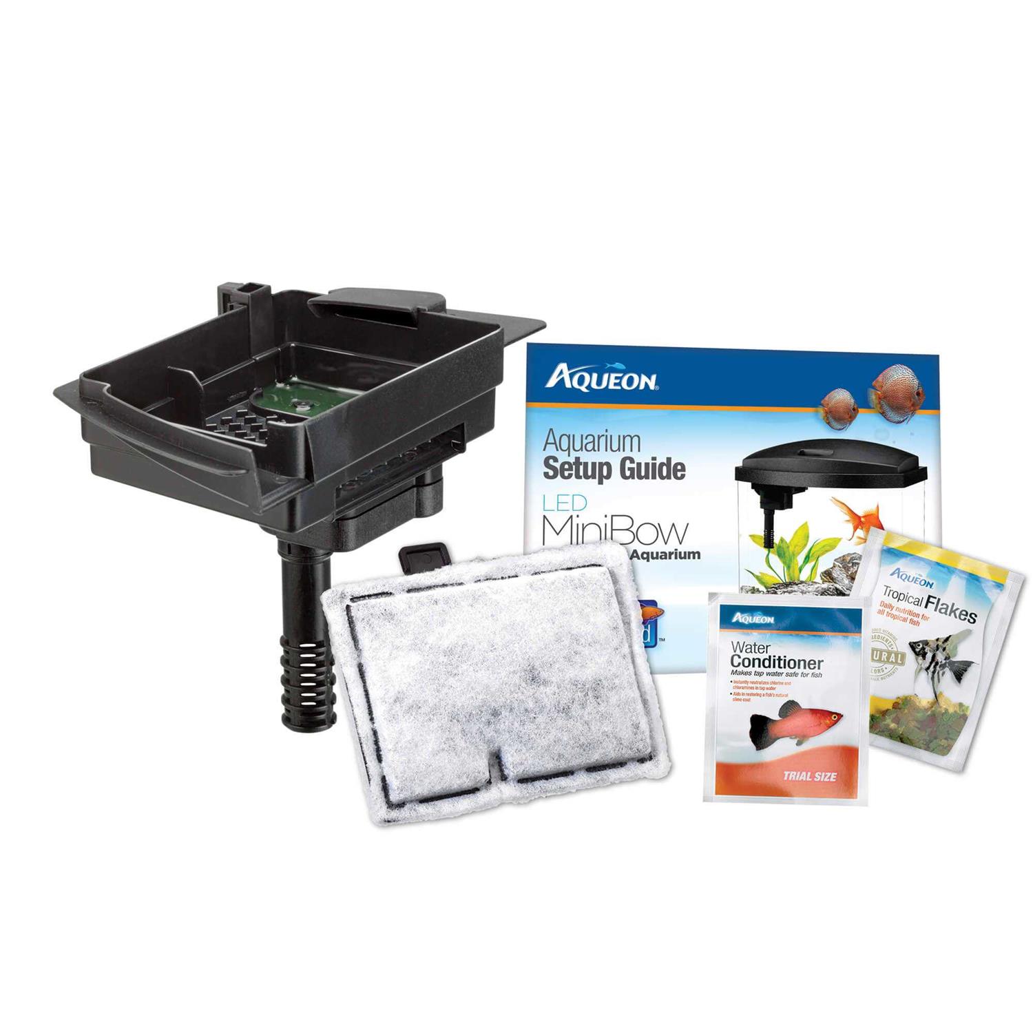 Aqueon LED MiniBow SmartClean Aquarium Kit - Healthber