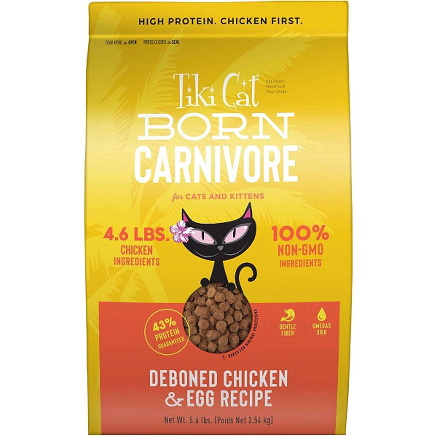 Tiki Cat Born Carnivore Chicken & Egg Dry Food - Healthber
