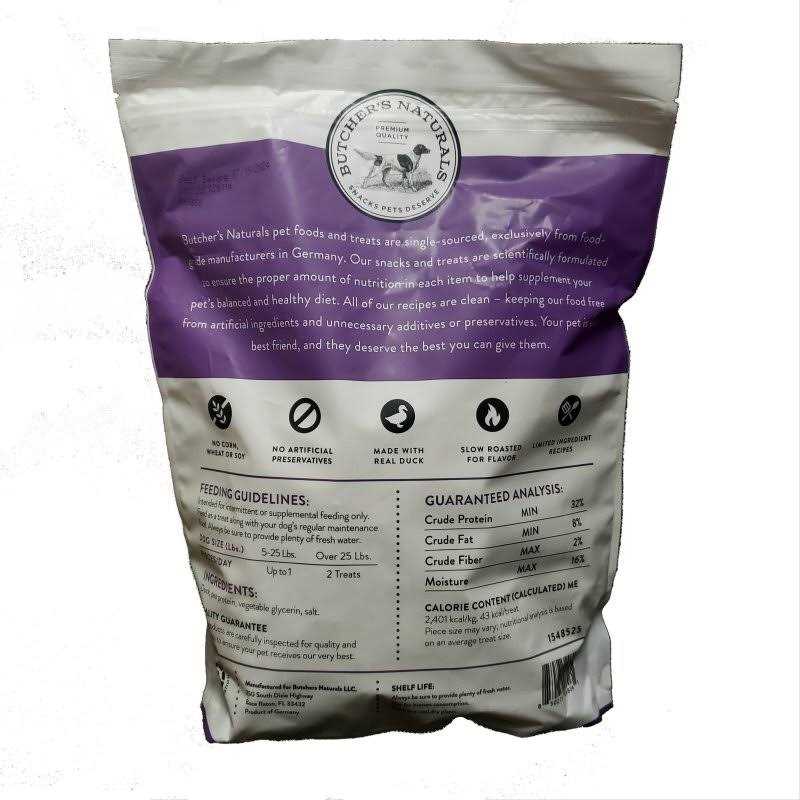 Butcher’s Naturals Duck Jerky Dog Treats - Healthber