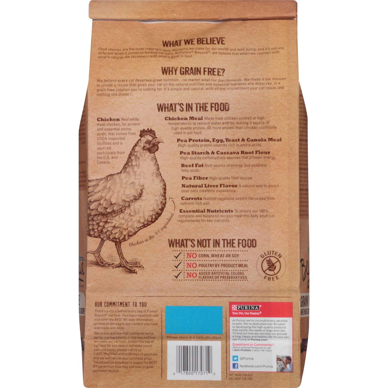 Purina Beyond Grain Free White Meat Chicken & Egg Recipe Natural Dry Cat Food - Healthber