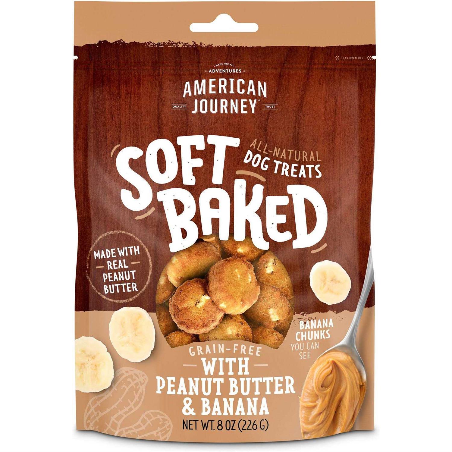 American Journey With Peanut Butter & Banana Grain-Free Soft-Baked Dog Treats - Healthber