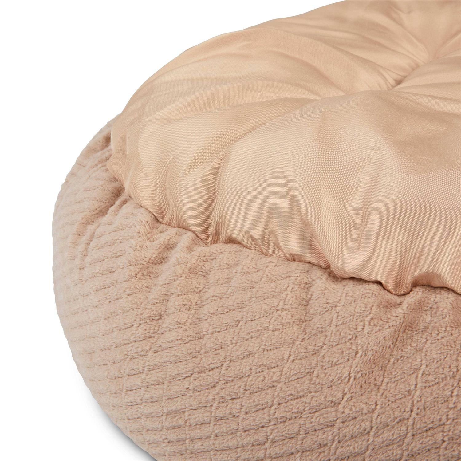 EveryYay Snooze Fest Textured Round Cat Bed - Healthber