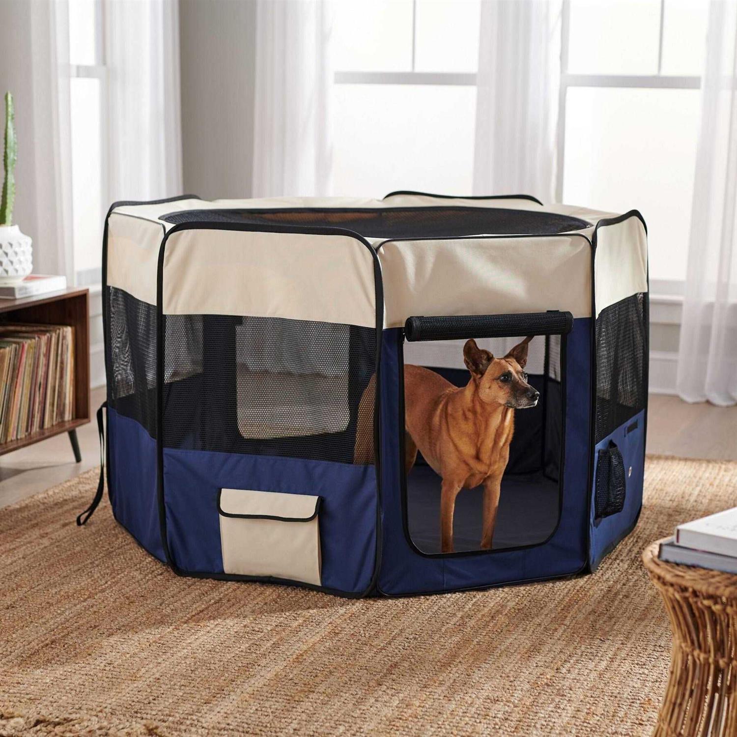 Frisco Soft-Sided Dog Cat Exercise Playpen - Healthber